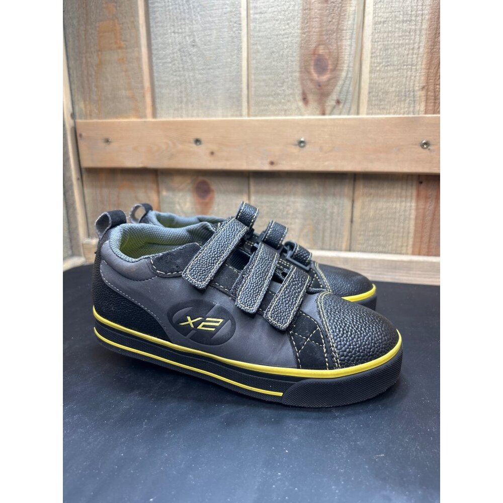 Heelys Stingray Youth Size 2 X2 Black & Yellow Skate Shoes Unisex Kids
